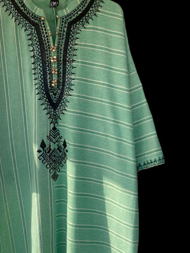 Asymmetrical Jacquard Kurta
