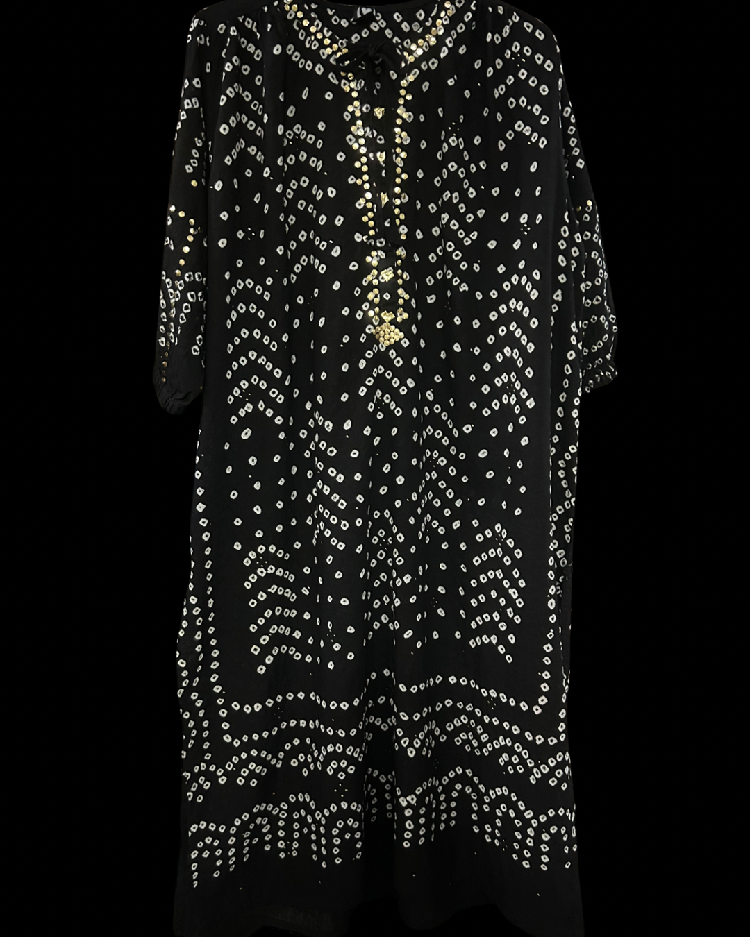 Black Chunri Kurta