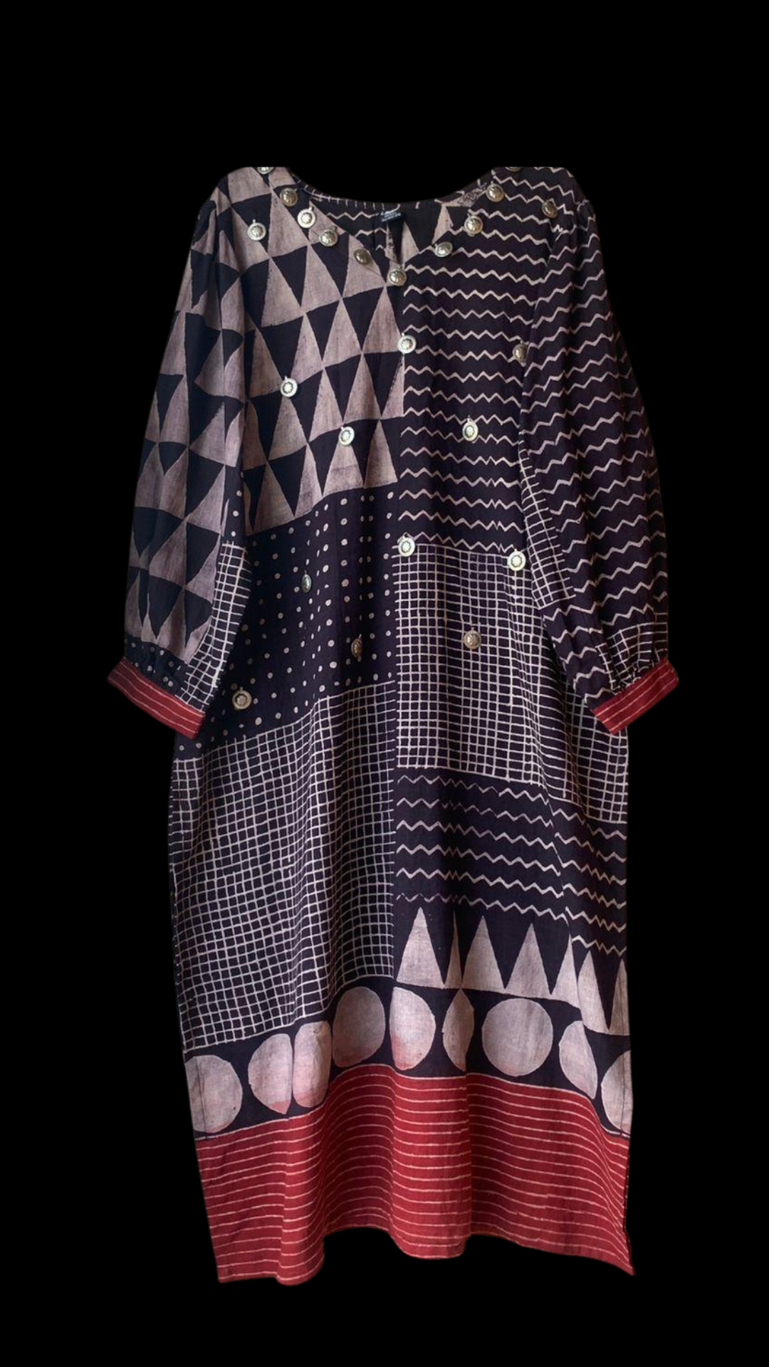 Mud Resist Hand Block Printed Kurta