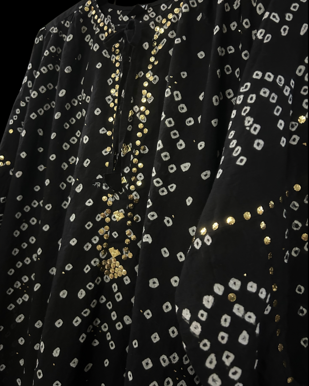 Black Chunri Kurta