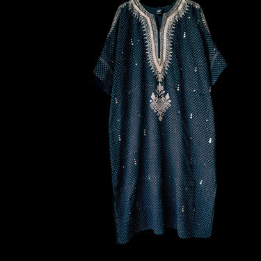 Hand Block Printed & Embroidered Kurta With Kamdani