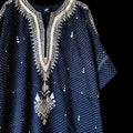 Hand Block Printed & Embroidered Kurta With Kamdani