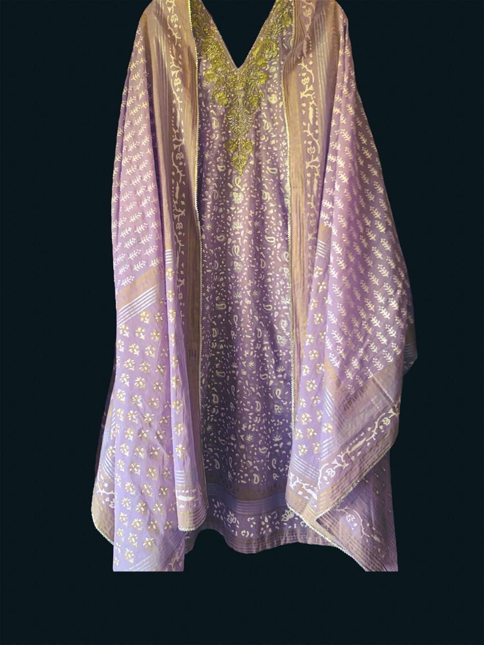 Hand Block Printed Kurta & Dupatta set