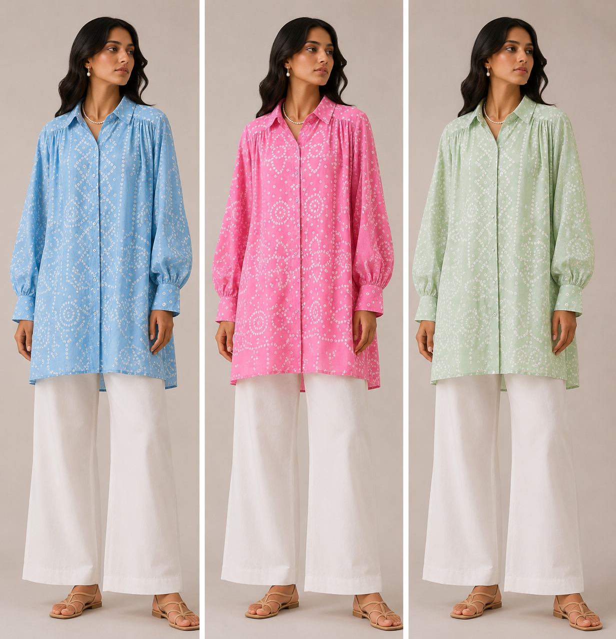 Button Down Chunri Shirt