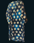 Blue Block Printed Kalli Kurta