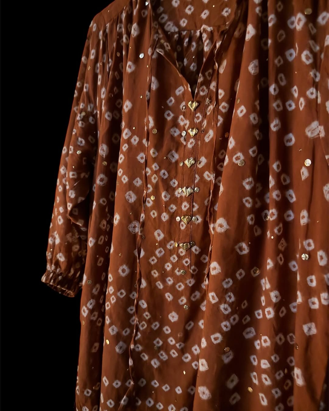 Cinnamon Chunri Kurta